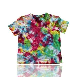 Vintage Bill Blass Jeans Tie Dye V-Neck T-Shirt: Women’s large:  Unique:retro